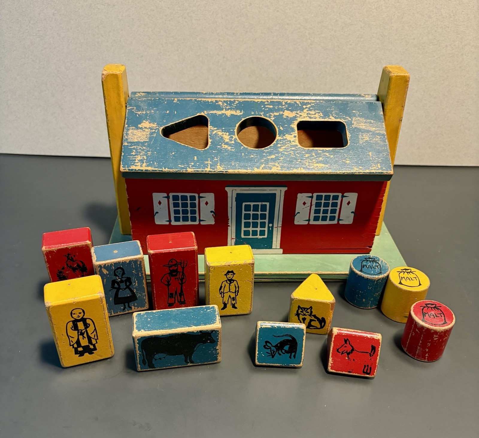 Classic Educational Wooden Toy “House That Jack Built” by Holgate 1940s