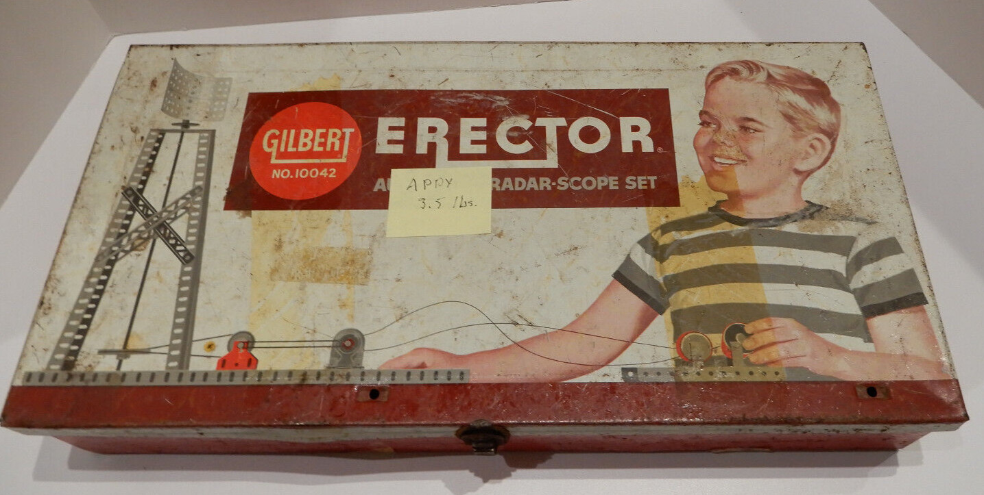 Vintage Gilbert Erector Set #10042 – Incomplete 3 Pounds 4 Ounces