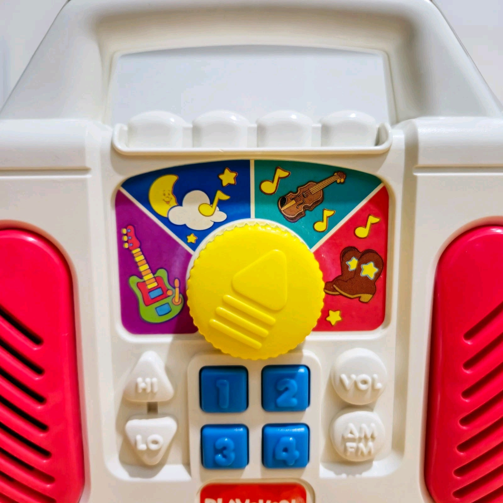Vintage Playskool – Kids Boom Box Radio Toy – 1995 Tested and working