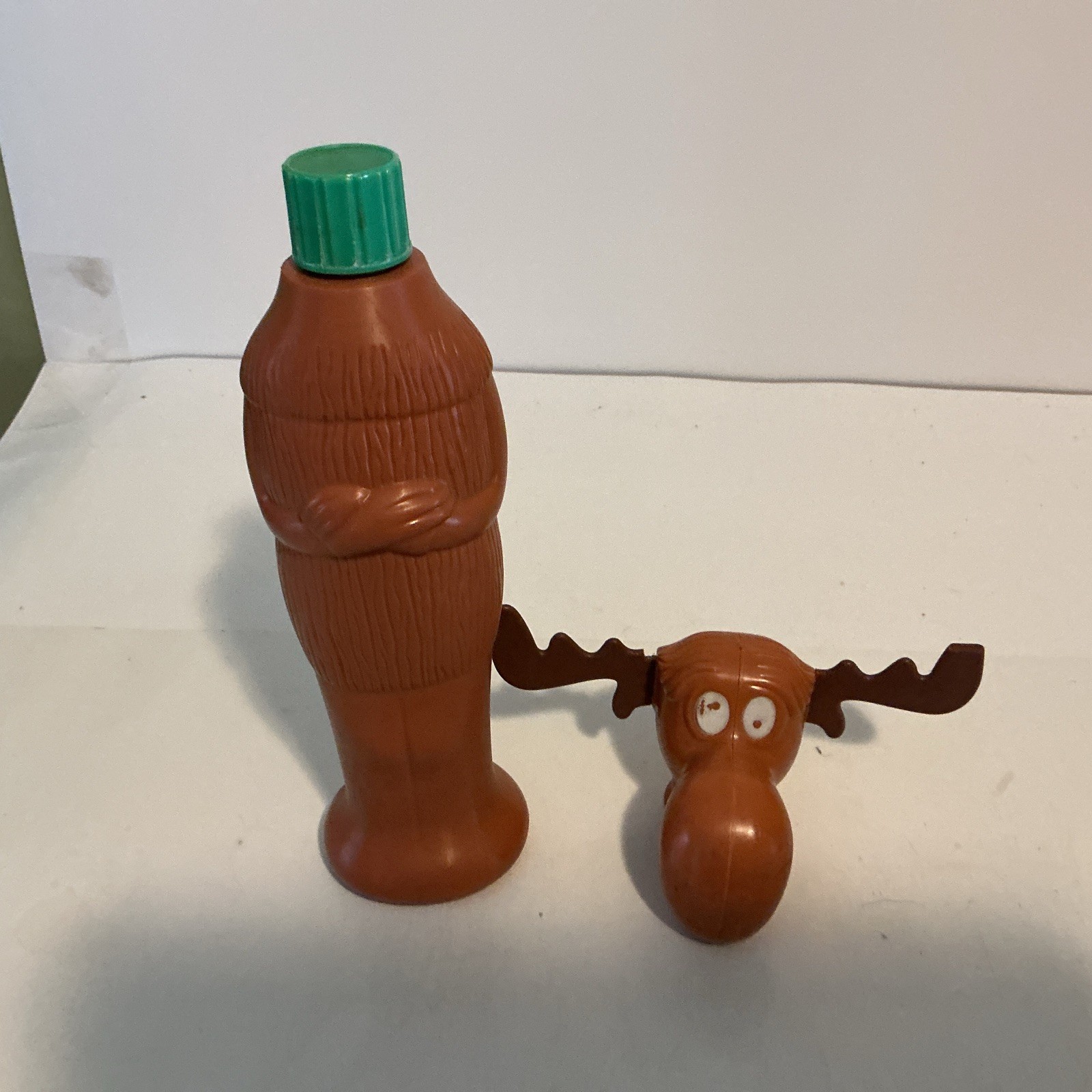 1960’s Colgate-Palmolive Bullwinkle Soaky Bubble bath bottle