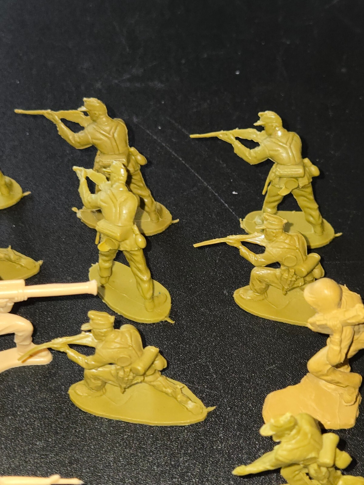 Vintage Lot of Mixed Maker German WWII Figures Lot of 68 54mm 1/32 Scale
