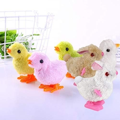 Fun Wind-Up Animal Toys – Jumping Chicks & Bunnies – Ideal Party Favors & Gifts