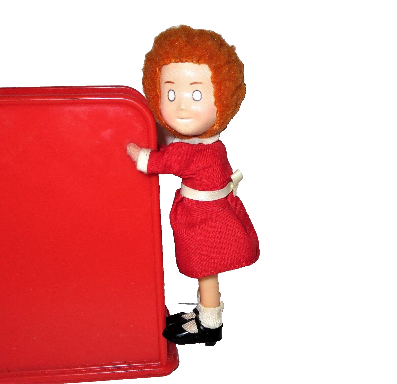 Vintage 1982 Little Orphan Annie Clip On Applause Knickerbocker White eyes