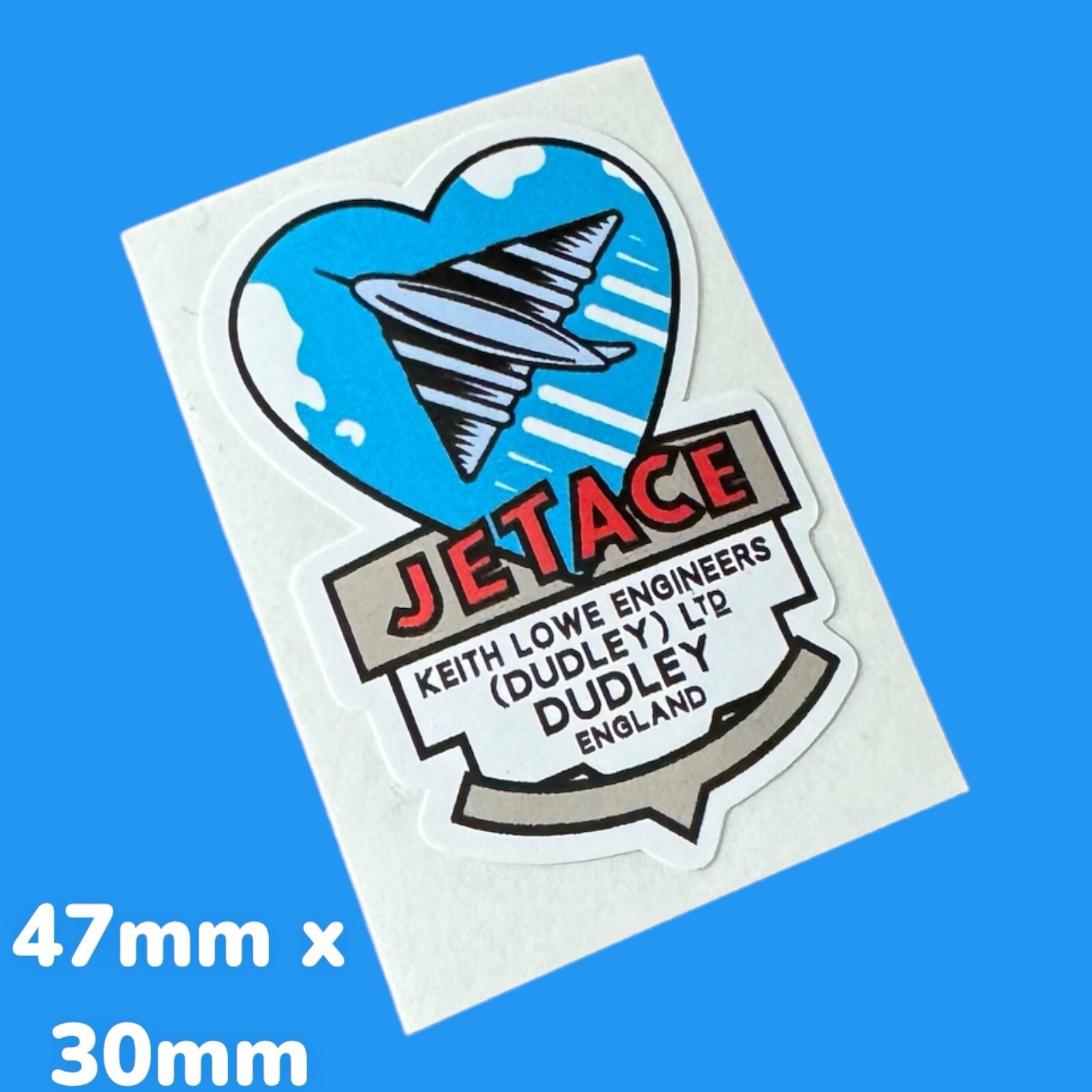 KELO Ltd Jetace vinyl sticker decal bikes trikes scooters toys vintage Triang uk