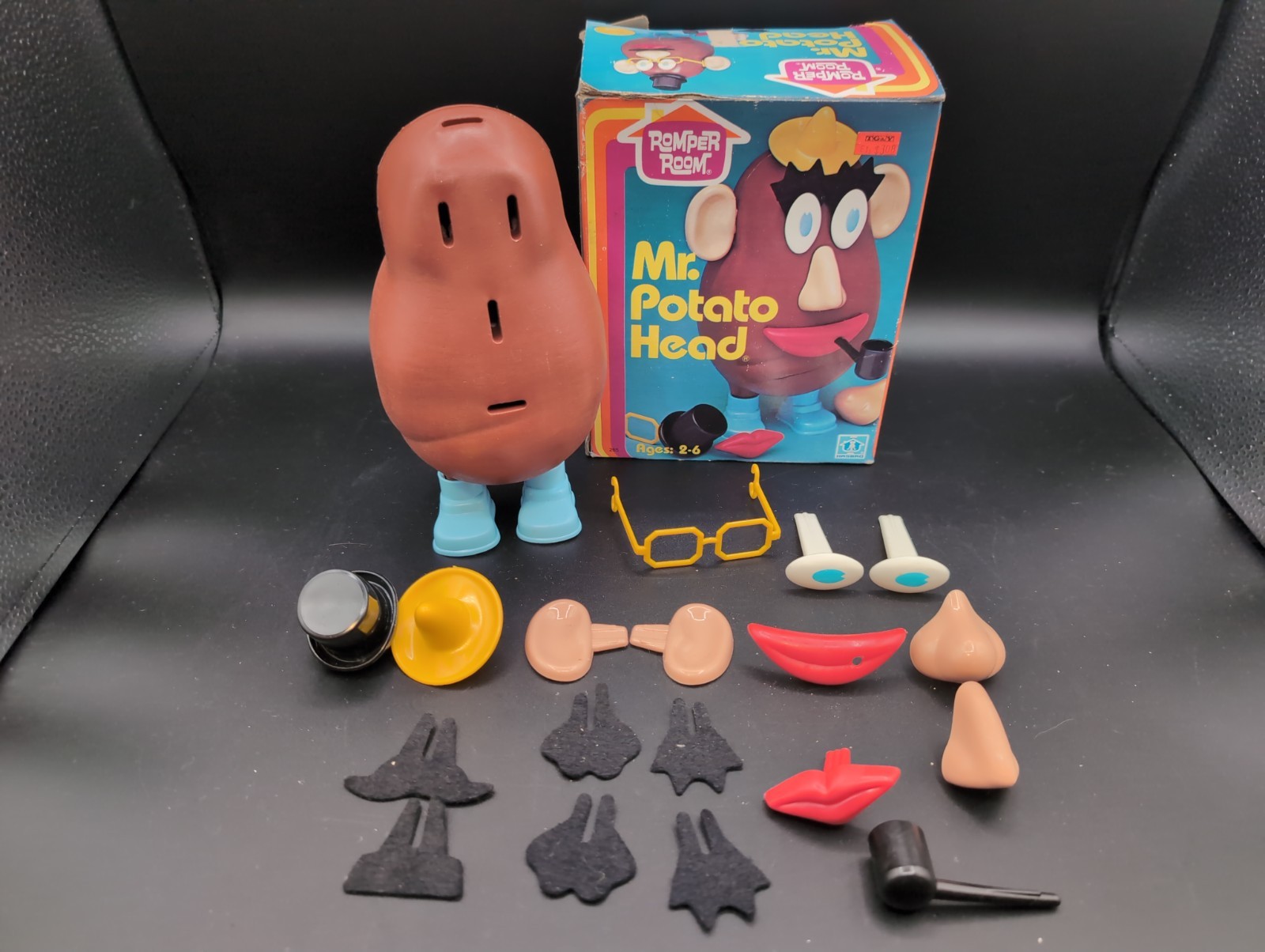 Vintage Mr. Potato Head Romper Room 1976 1980 Hasbro with Box , READ description