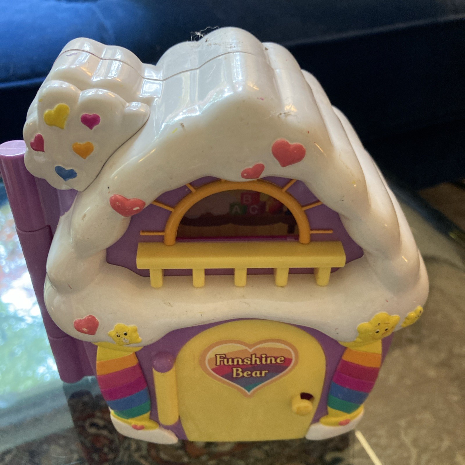 VTG Care Bears Care-a-Lot Castle Playset Huge Lot Figures Accessories Works Rare