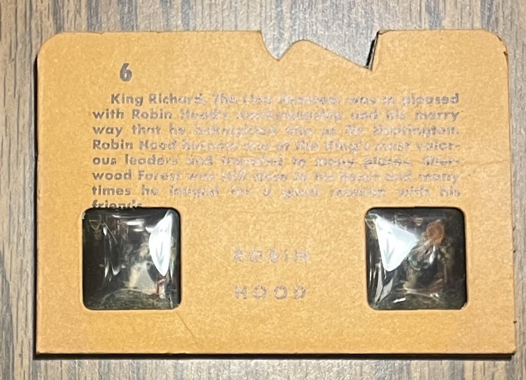 Story of Robin Hood Vol. 11 3D Slides and Viewer – Radex Stereo Co. Los Angeles