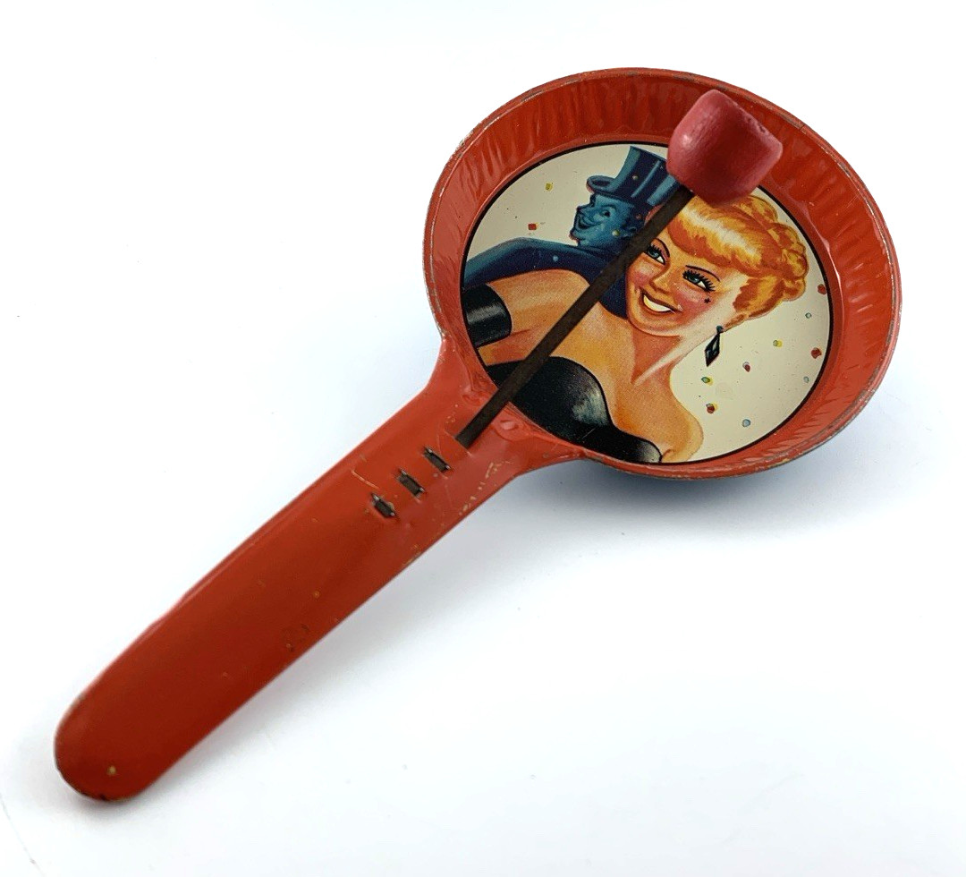 Metal Party Clacker | New Years Eve | 8″ | 50’s | Minimal Wear | Used