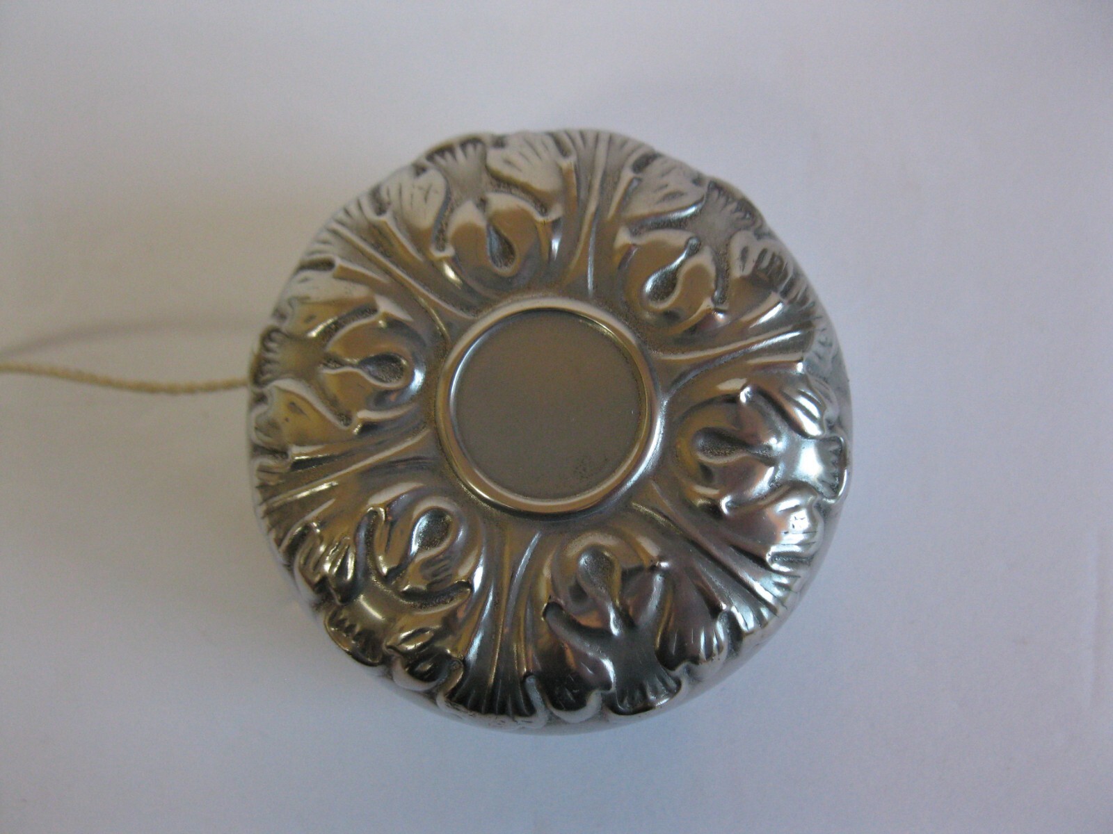 Antique Towle Silver Plated Toy YoYo ACANTHUS LEAF DECORATION