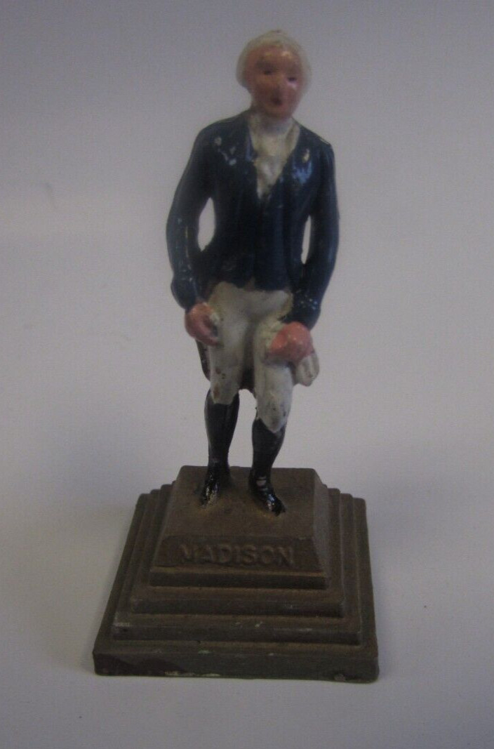 Vintage UNITED STATES PRESIDENT – JAMES MADISON – PLASTIC MINIATURE FIGURE