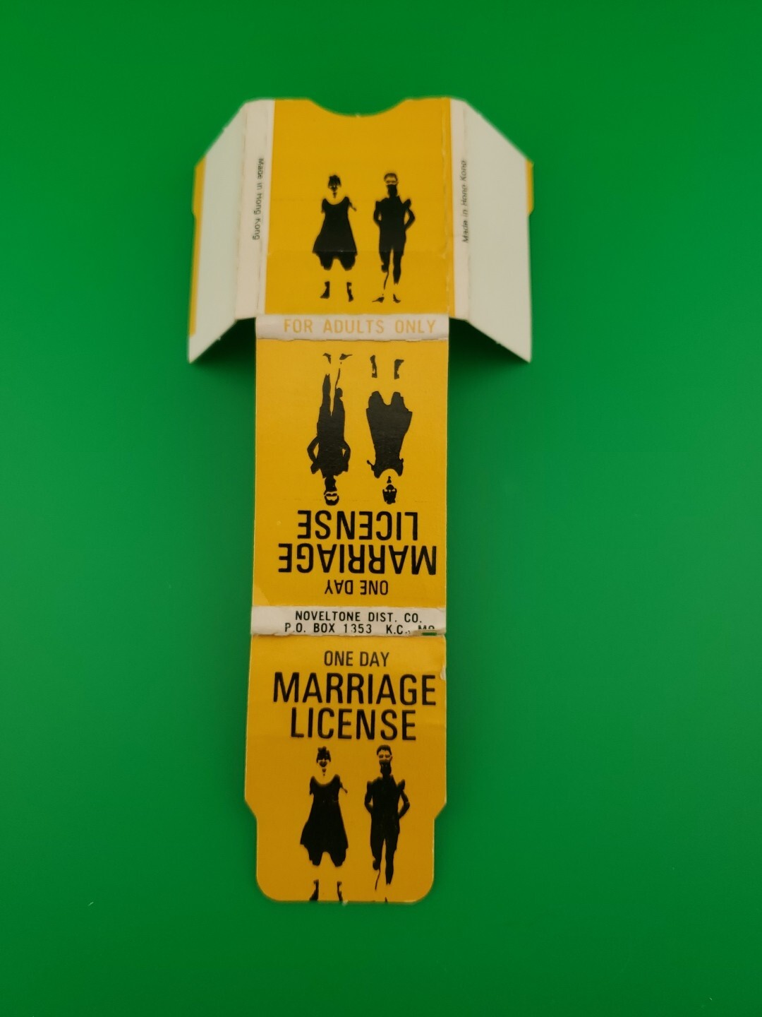 Vintage 1974 One-Day Marriage License Gag ~ In Original Package VGC!