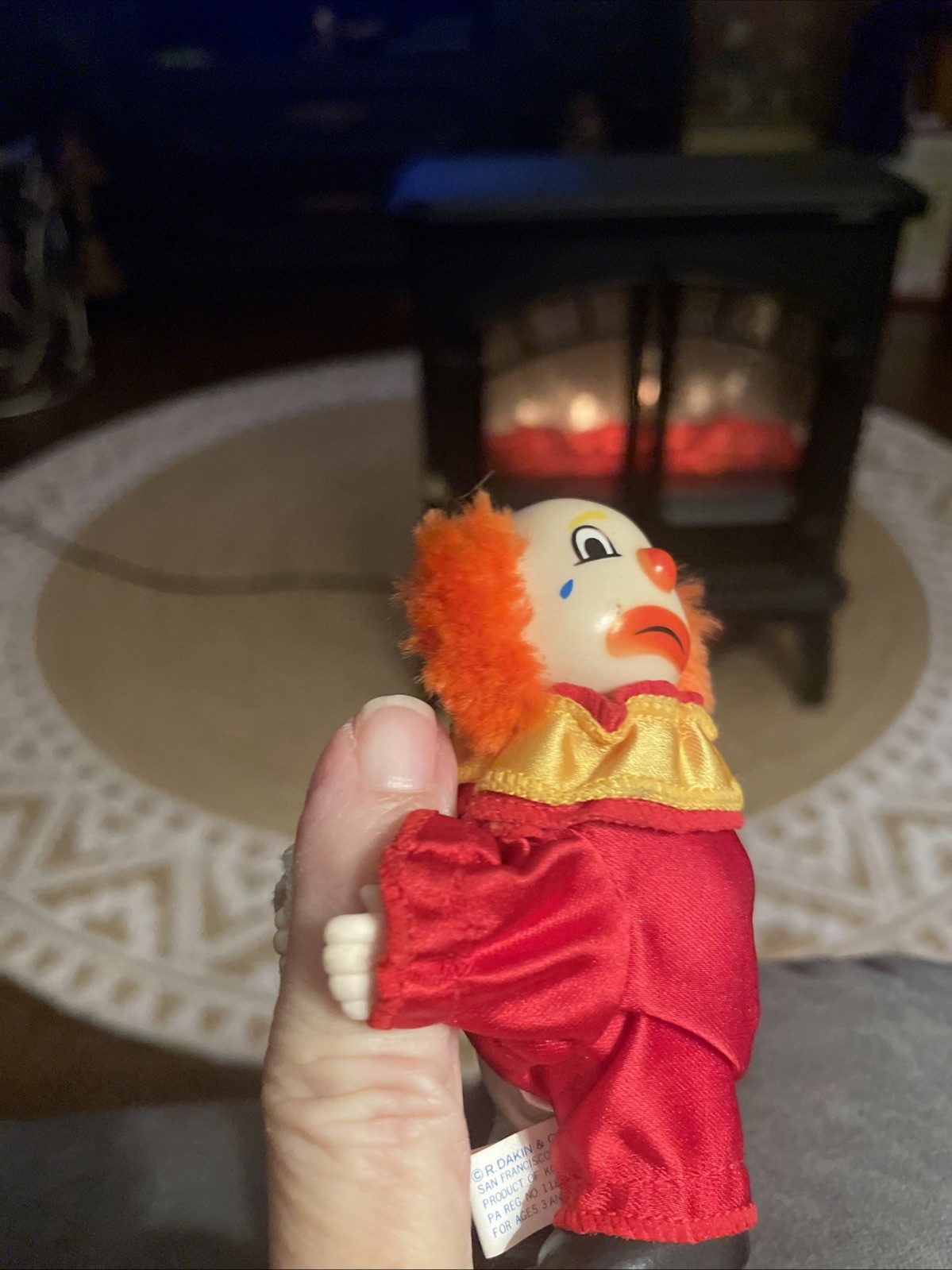 Vintage Dakin Happy/Sad Clown Clip On Hugger