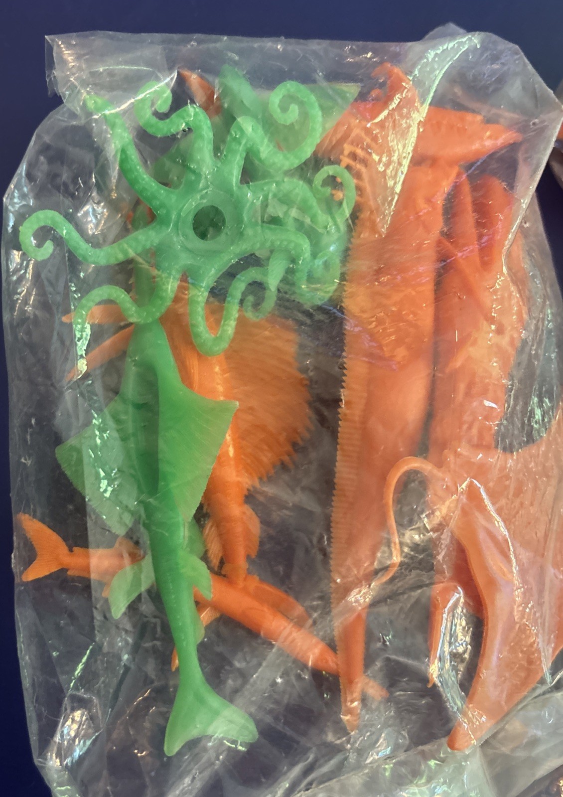 SEA CREATURES Cereal Premium 1968 MPC Plastic Fish Nabisco SUGAR CRISP Lot (16)