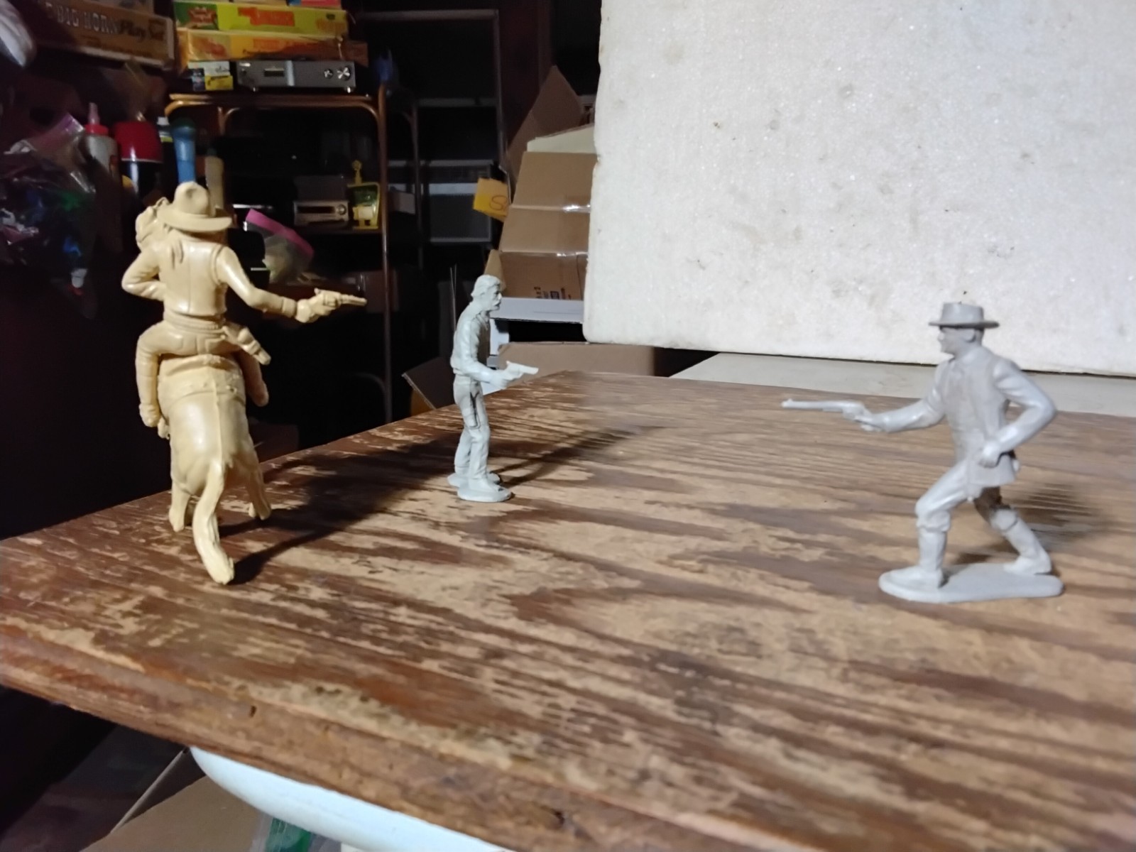 MARX 1950s WYATT EARP at O K Corral Figures Playset western Cowboys