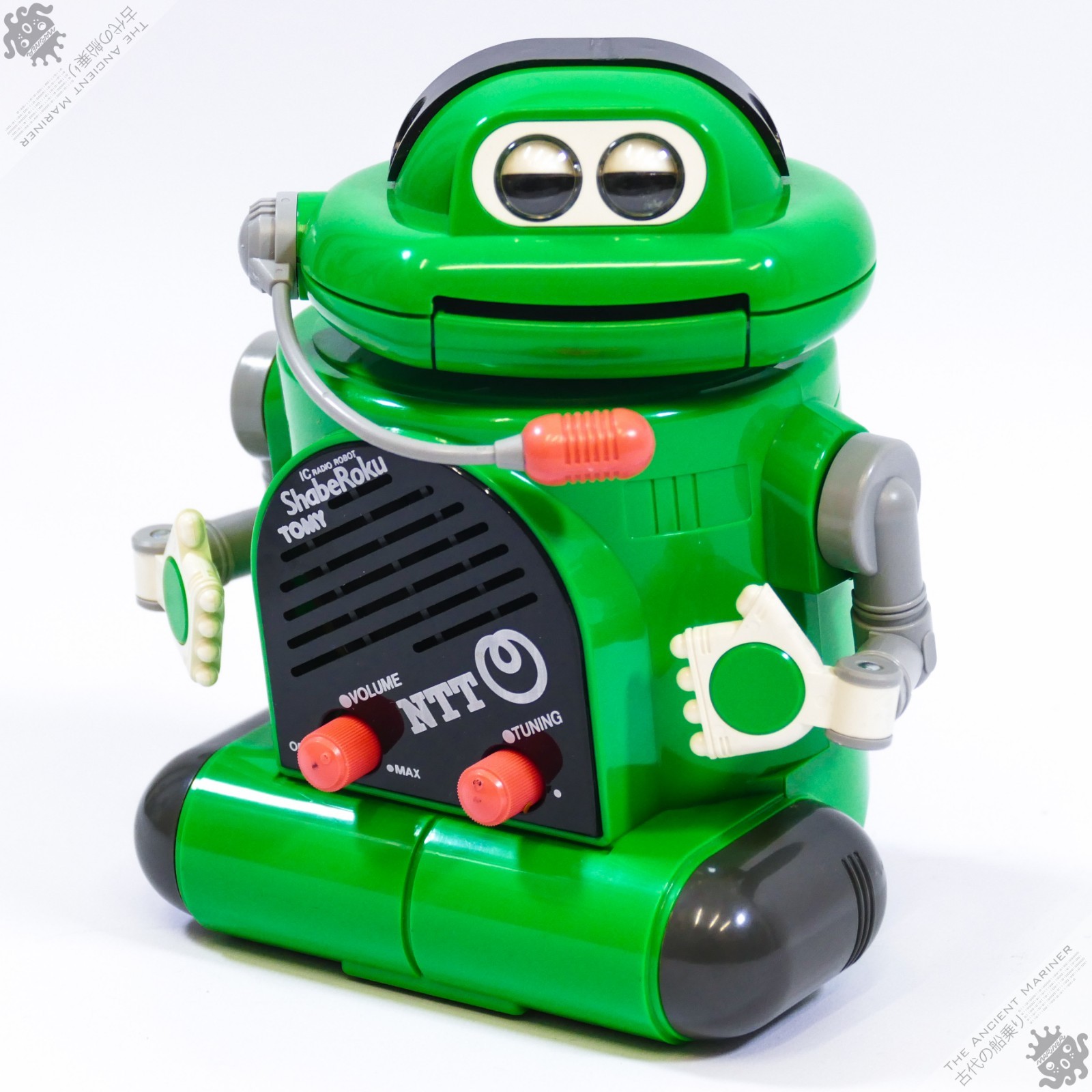 TOMY SHABEROKU MR DJ GREEN NTT OMNIBOT PERSONAL ROBOT VINTAGE SPACE TOY JAPAN