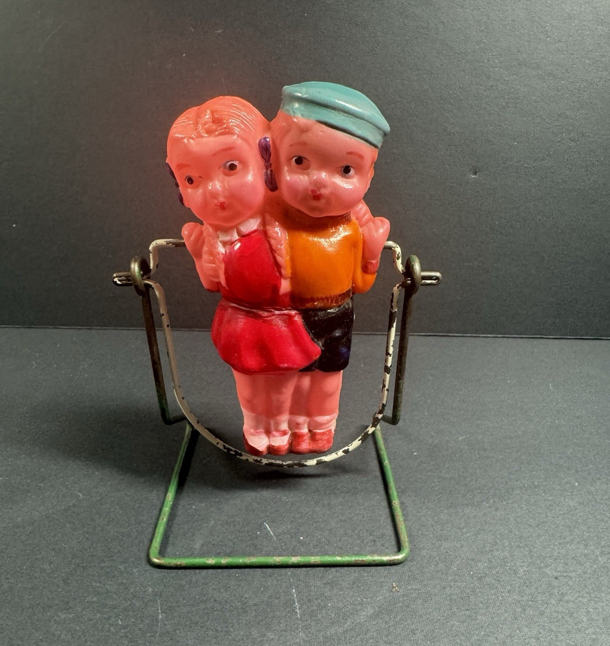 Celluloid Swinging Acrobat Girl and Boy 1930s Japan Pre-War