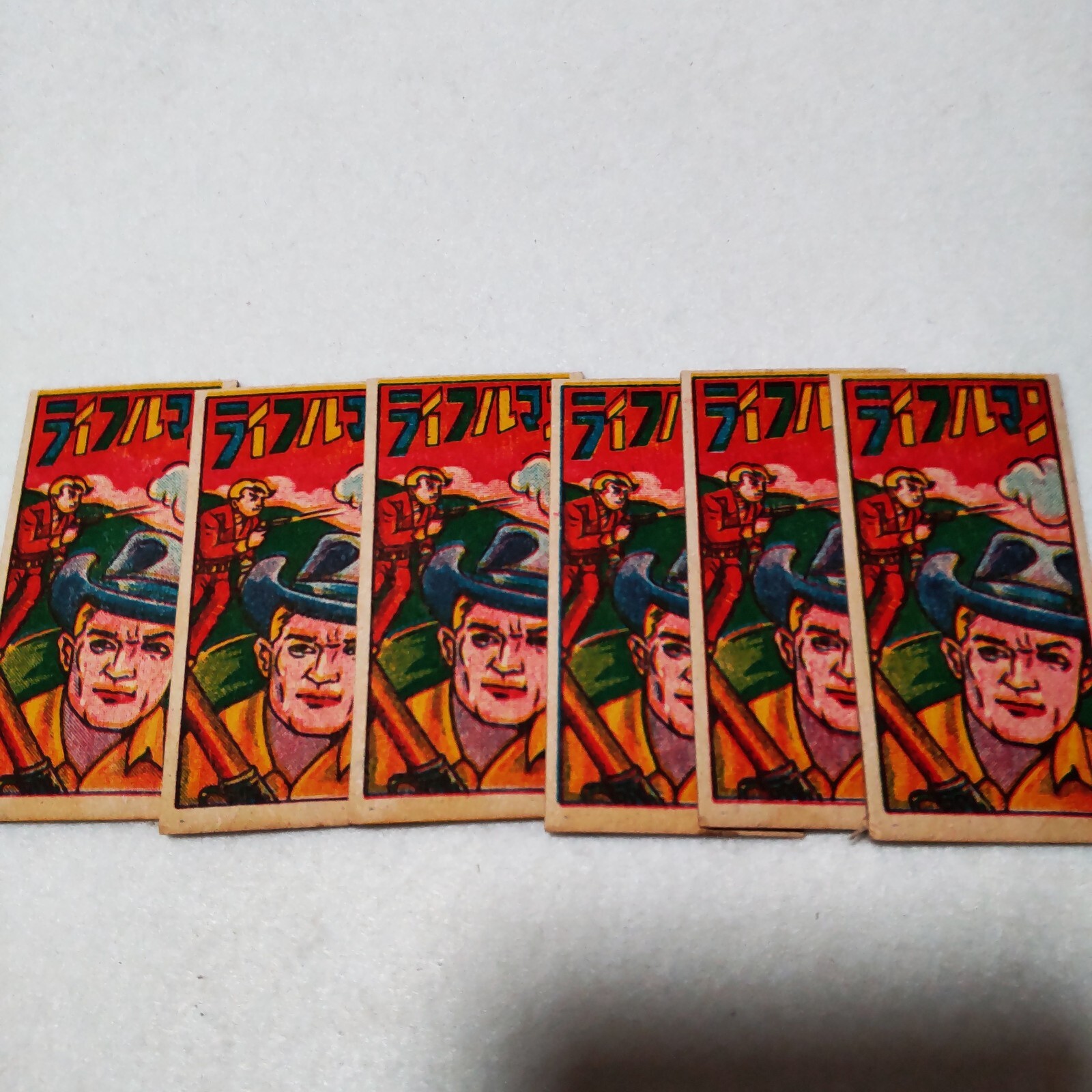 Vintage rare 60s-The Rifleman Menko Set – Classic Western TV, set of 12 Cards