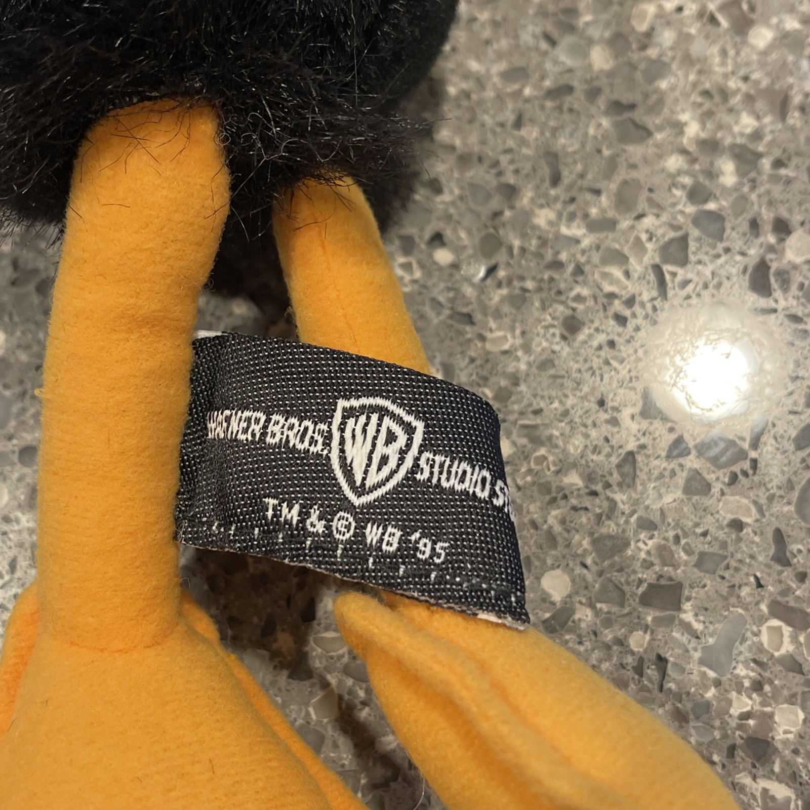 Vintage 1995 Warner Bros Daffy Duck Plush 12″ Plushie Stuffed Animals Rare