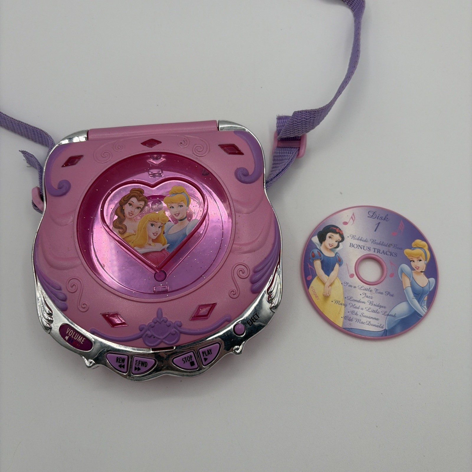 VERY RARE 2000s Disney Princess Portable Disc Player TESTED WORKS Tik-Tok Viral