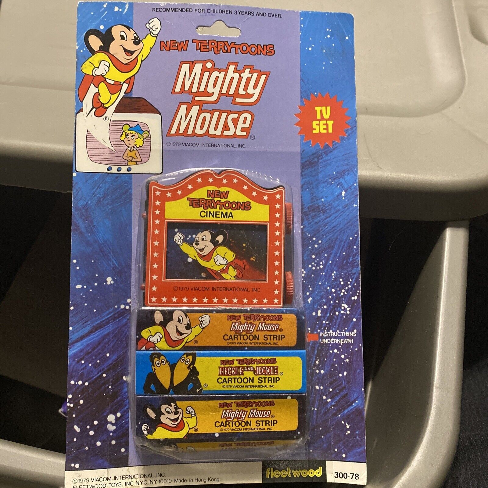 1979 Viacom Mighty Mouse Tv Set New Terry Toons Cinema