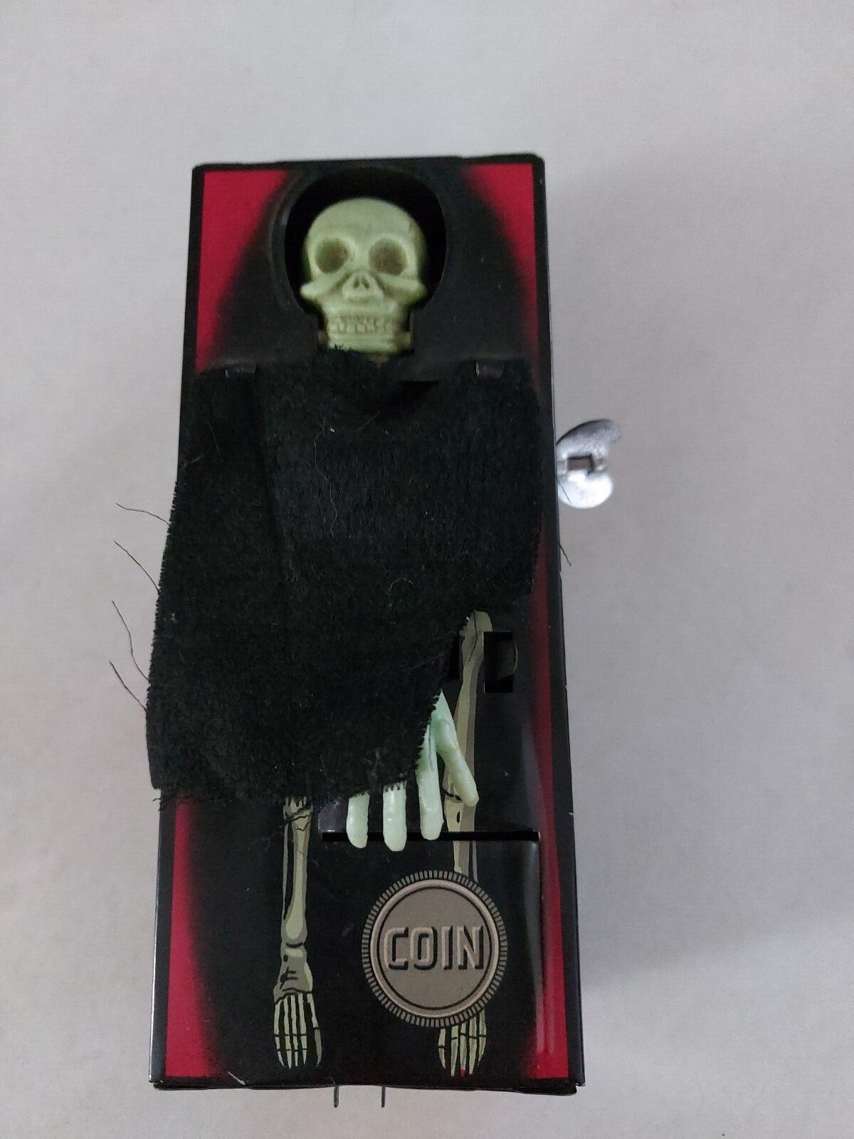 Vintage 1958-1960s metal Coffin Bank Made in Japan by Yone
