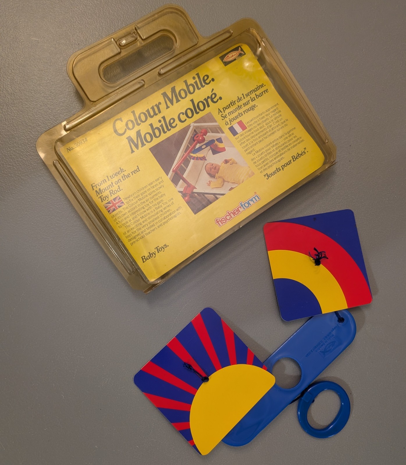 Vintage Fischerform Baby Mobile Accessory – Made in Sweden – Fischer Crib Toy
