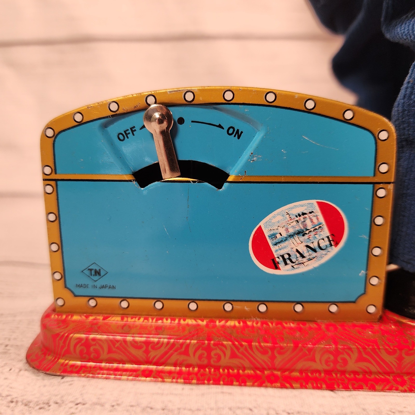 Vintage Nomura TN Japan Smoking McGregor & Charley Weaver Bartender Tin Toys Set