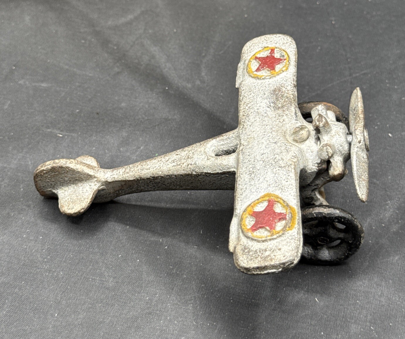 Quaest TM122 Cast Iron Reproduction 1920’s Airplane In Box