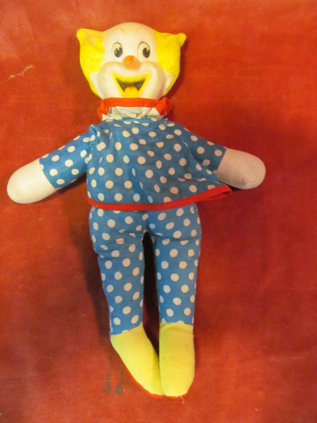 1972 LARRY HARMON’S BOZO THE CLOWN 11″ FINGER PUPPET KNICKERBOCKER TOY