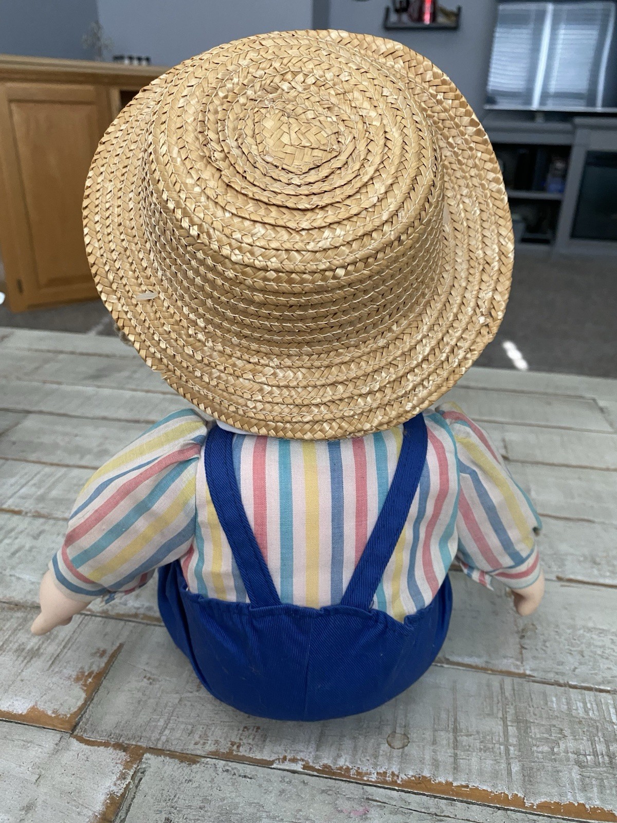 Vintage: Ice Cream Doll, by J. Shin Complete: Boy Hat, Cone, Tie, Overalls 1980s