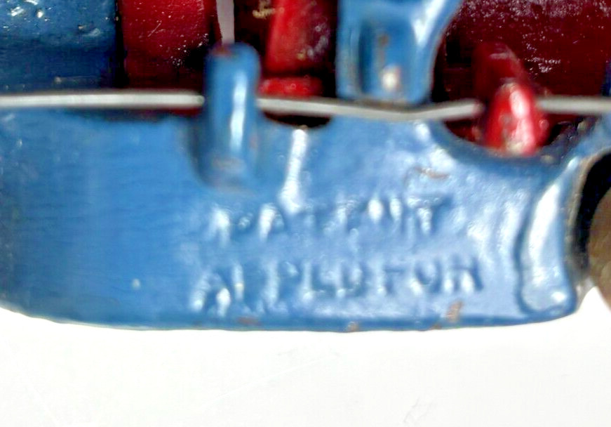 Pristine 30s Kilgore Blue & Red Cast Iron Take Apart Sedan 3.75 Arcade – Hubley