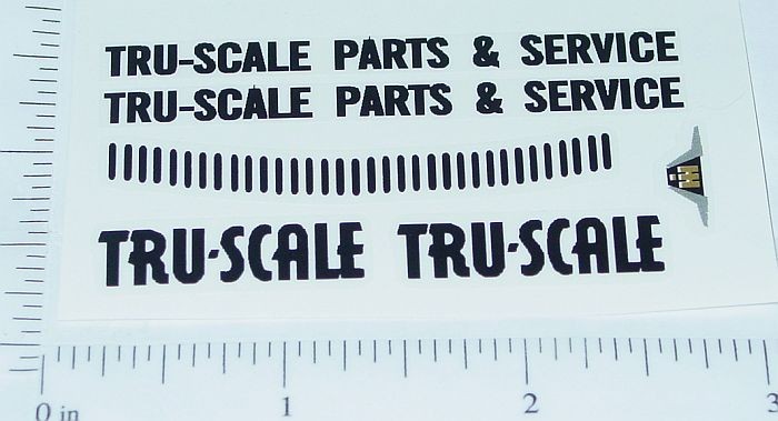 Tru Scale Parts & Service Truck Sticker Set TS-007
