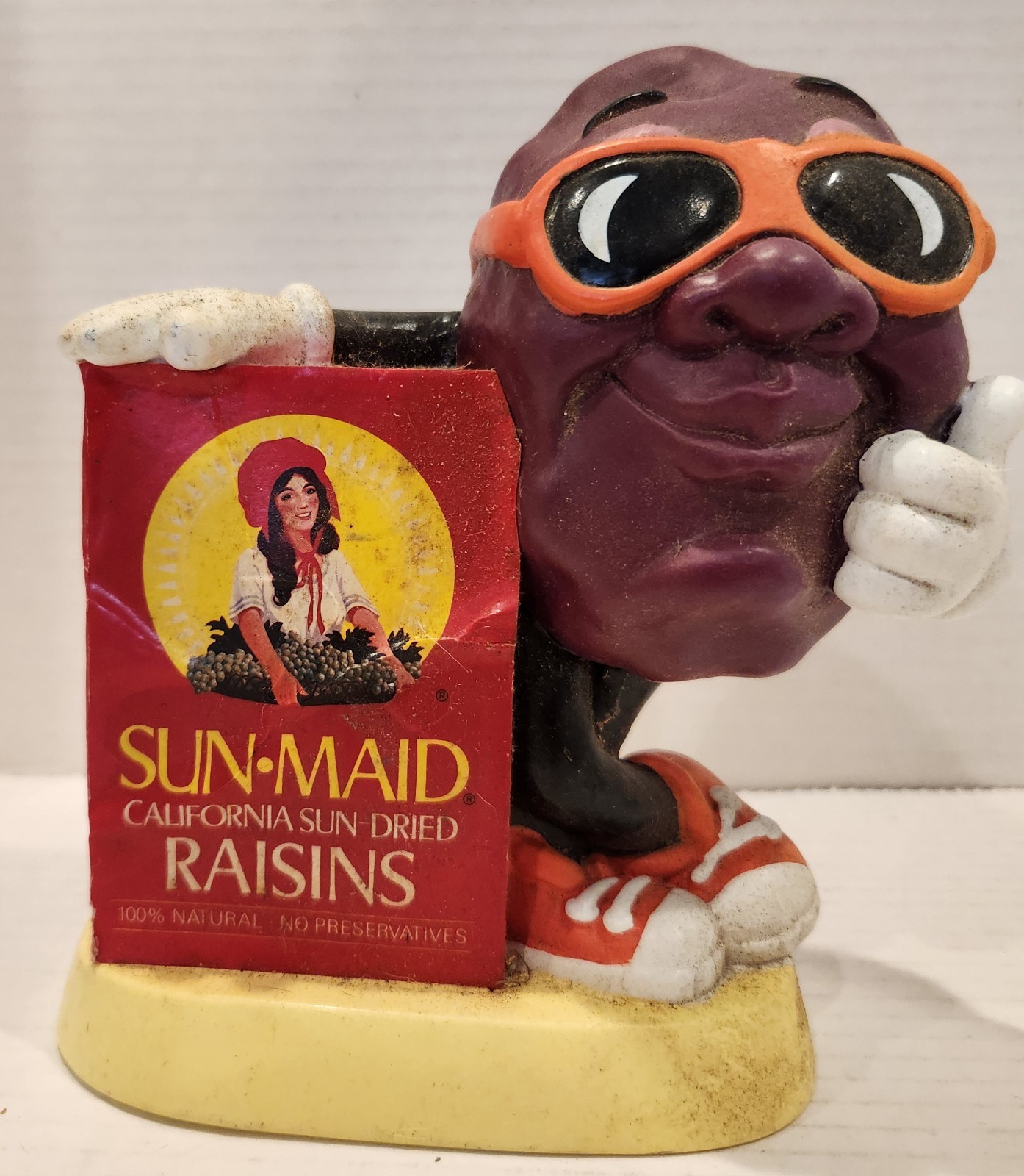 1987 California Raisins Calrab Applause Figure 5.5 Bendable Lot Set of 4 Bank