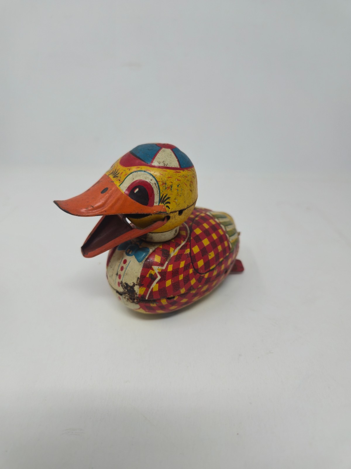 Vintage Japanese Tin Friction Duck Toy CK Made In Japan 1950s