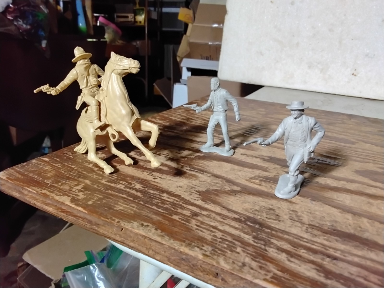MARX 1950s WYATT EARP at O K Corral Figures Playset western Cowboys