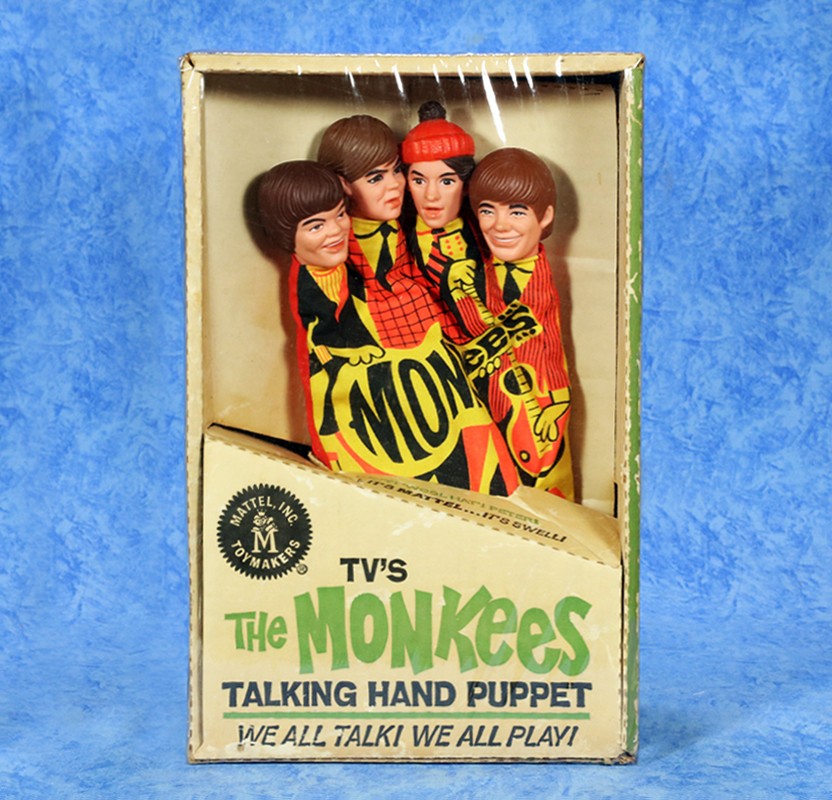 1966s THE MONKEES Talking Hand Puppet in BOX by Mattel NICE WORKING!