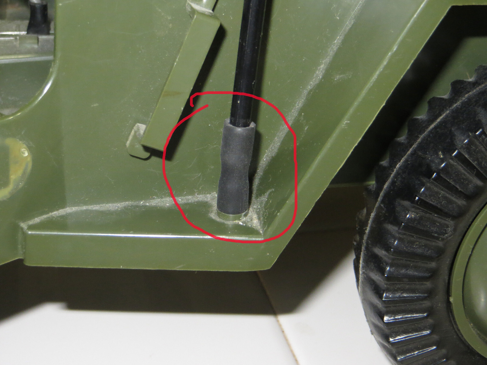Qty2 Replacement Flag Holder Mount Support for HASBRO GI JOE ARMY FIVE STAR JEEP
