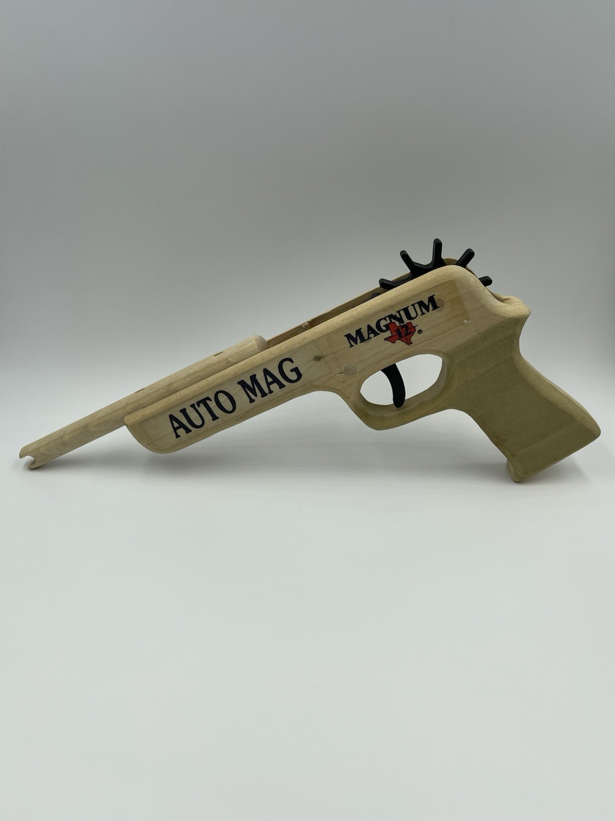 Magnum Enterprises Magnum 12 Auto Mag Wooden Rubber Band Gun With Ammo
