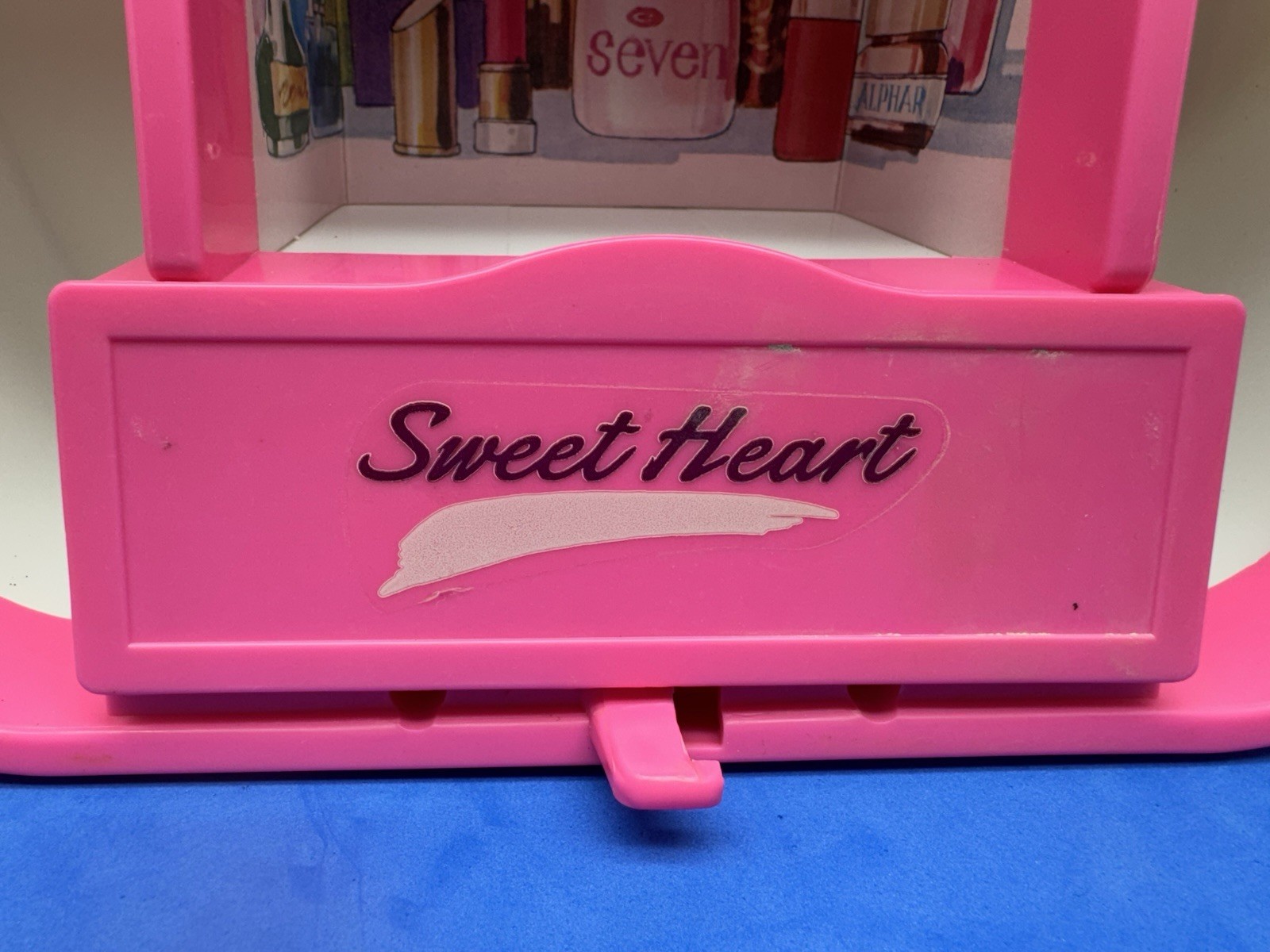 Vintage Radio Shack Sweetheart Vanity Case With Sweetheart Brush
