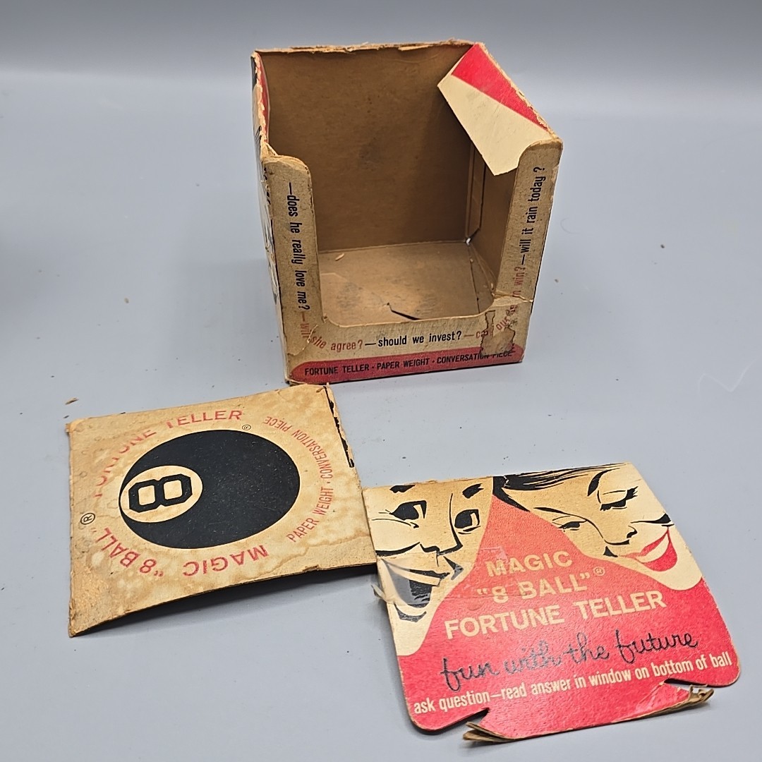 RARE Vintage Magic 8 Ball Fortune Teller w/ Original Box – Alabe Crafts USA 1948