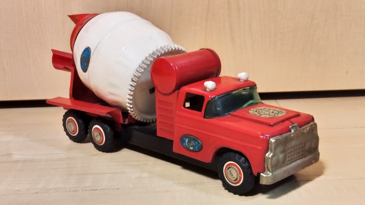 Marusan Tin Toy Car Concrete Mixer Truck Bulldog Ford F/S FEDEX 2