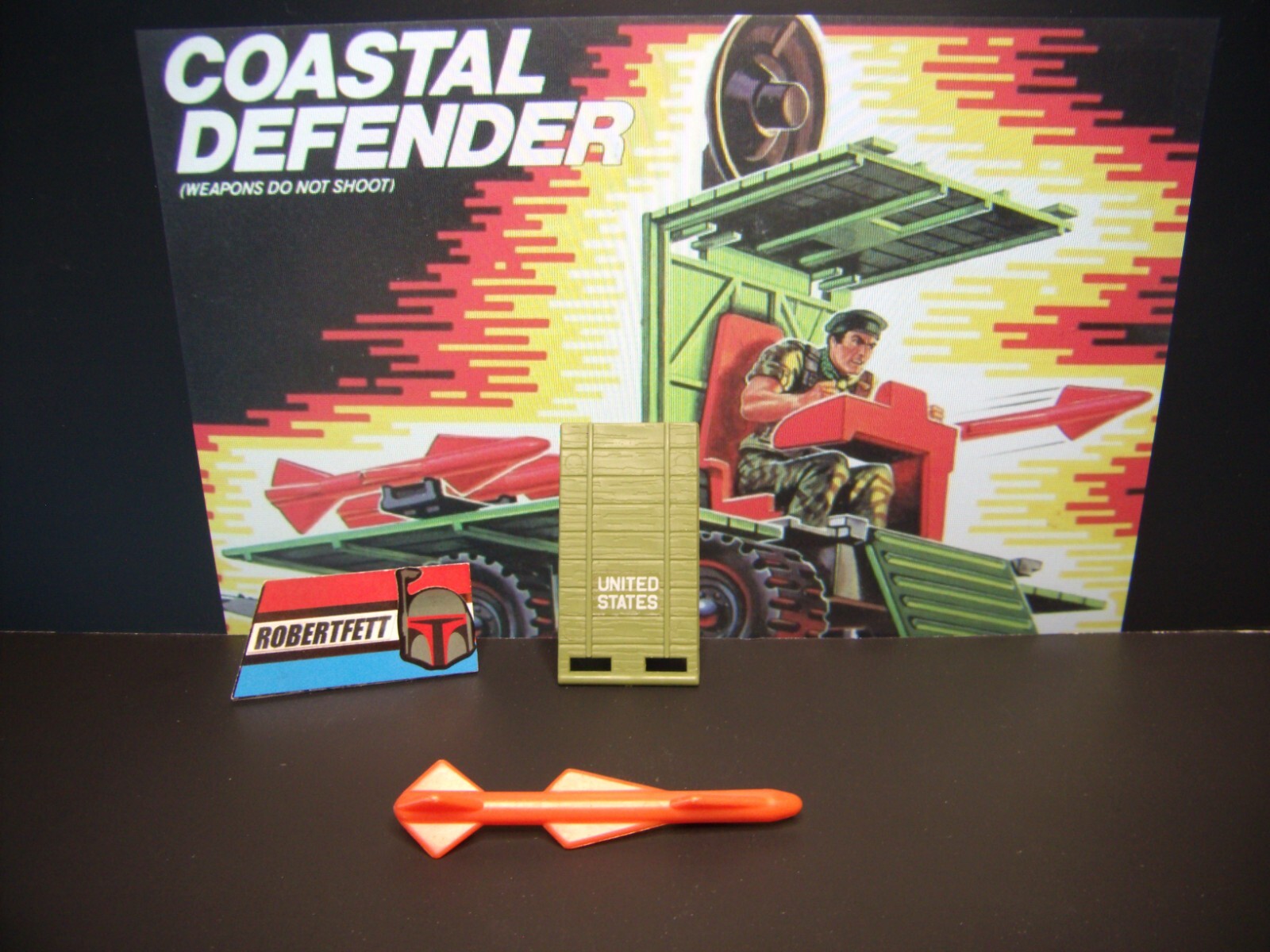 GI Joe Vintage 1987 Coastal Defender MISSILE & RAMP, LOT “B”, Hasbro 1:18 MINTY!