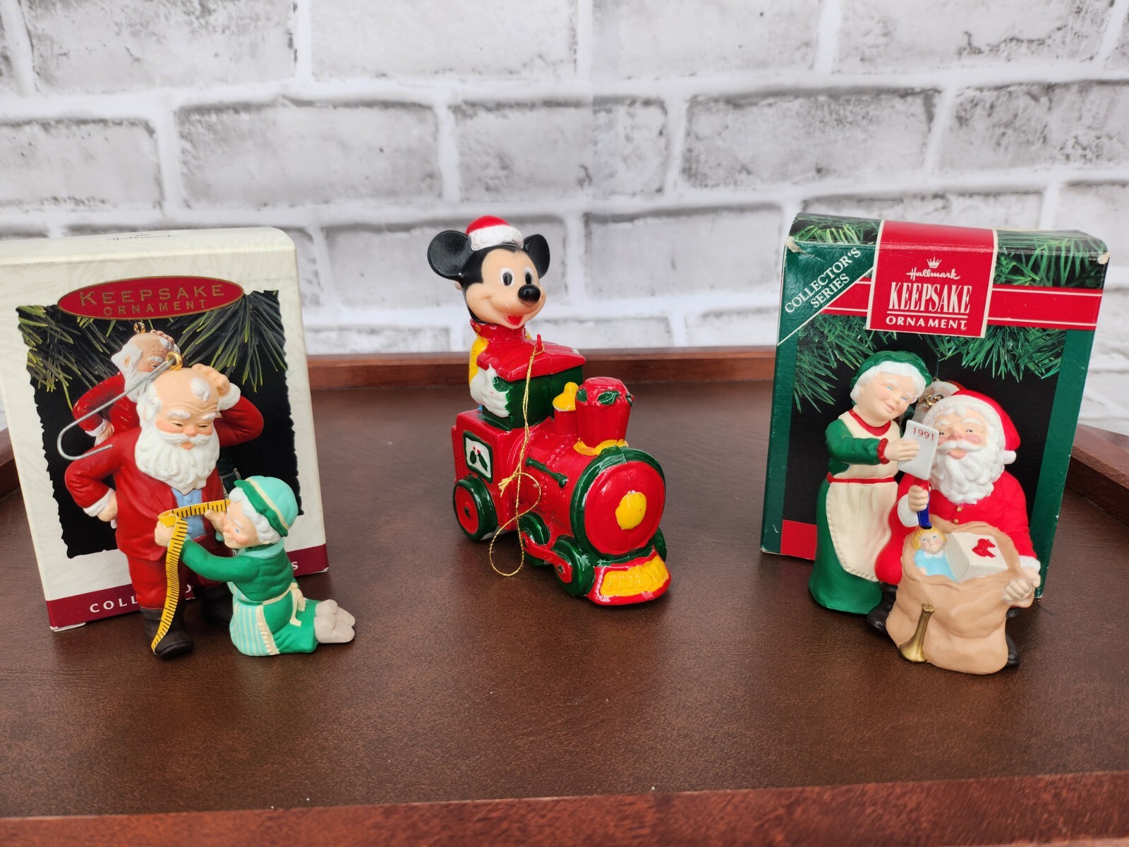 3 Piece Lot – Vintage Christmas Ornaments – Disney – Hallmark – See All Photos
