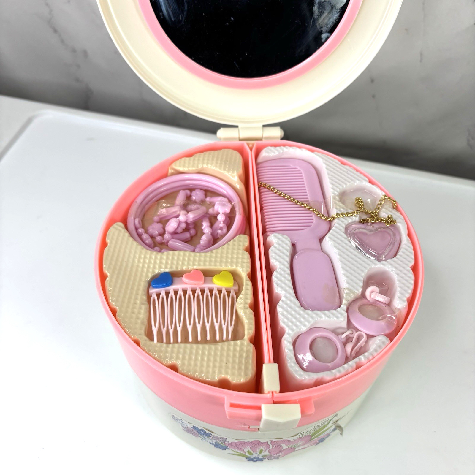 VTG 80s Vanity Hair Set Accessories Pretend Play Girlhood Core Toys Nostalgic