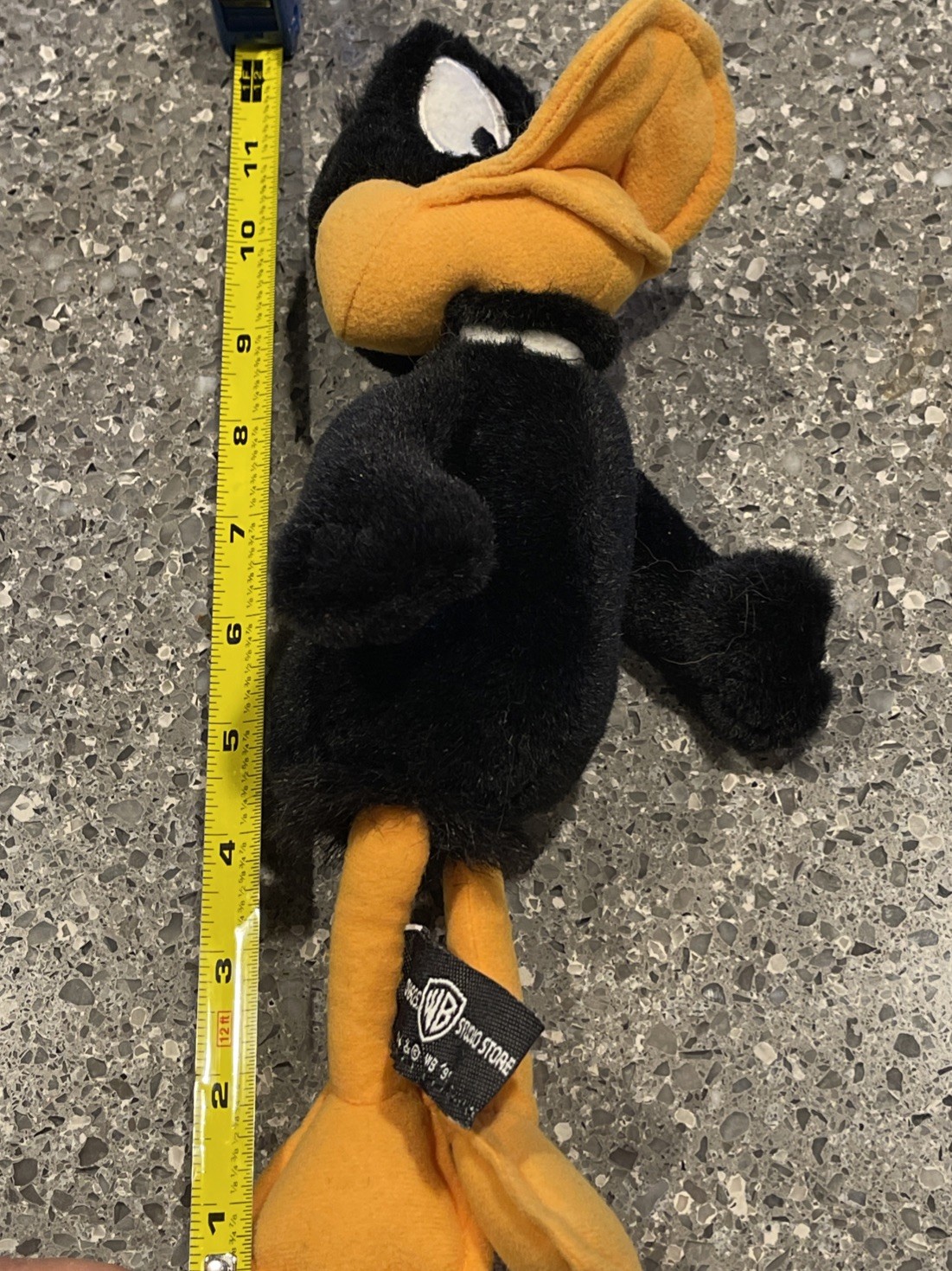 Vintage 1995 Warner Bros Daffy Duck Plush 12″ Plushie Stuffed Animals Rare