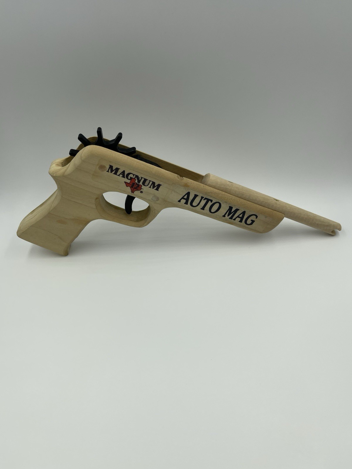 Magnum Enterprises Magnum 12 Auto Mag Wooden Rubber Band Gun With Ammo