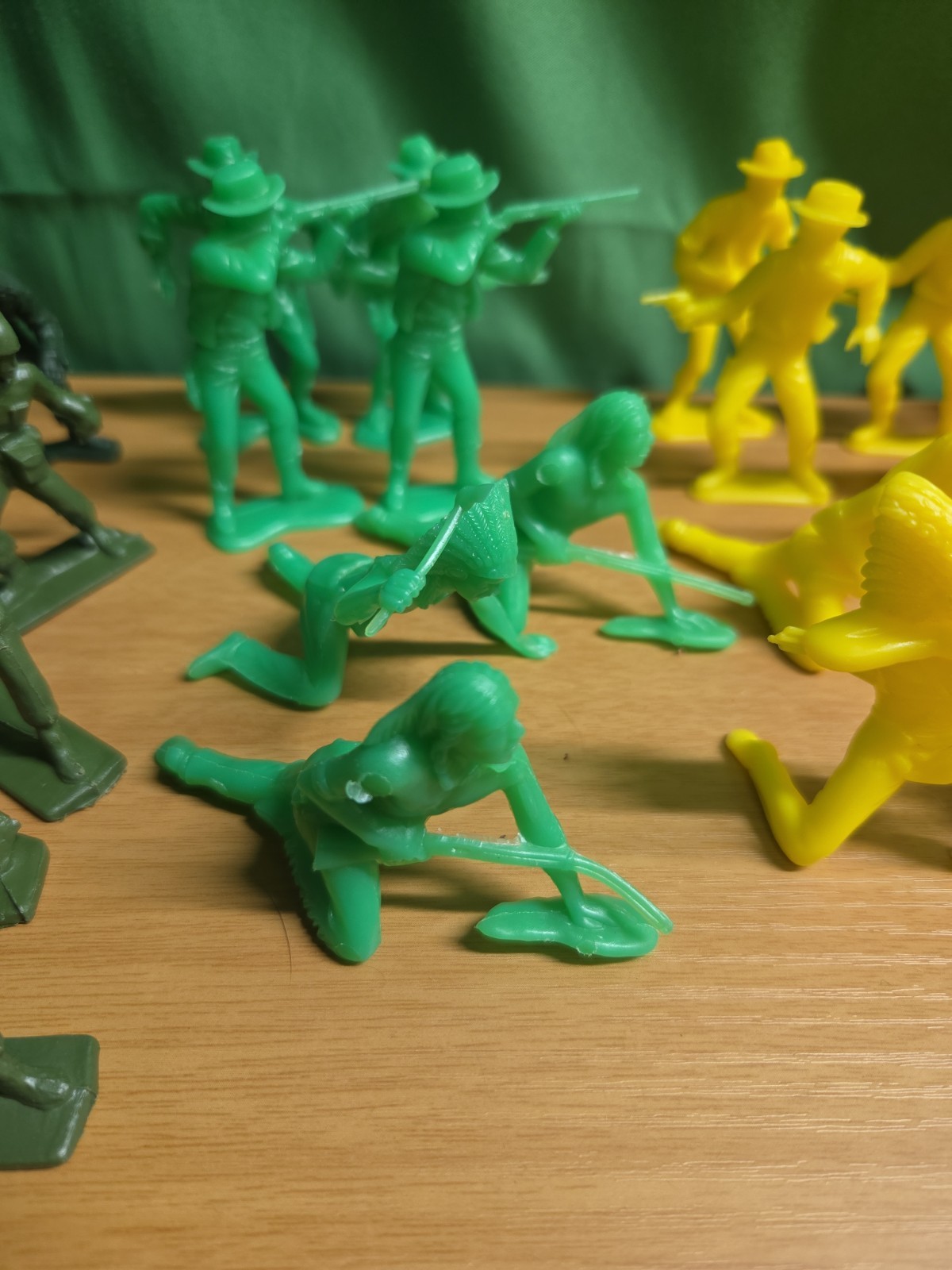 Vintage Tim-Mee Toy Processed Plastic Cowboys Indians And Soldiers 47pcs