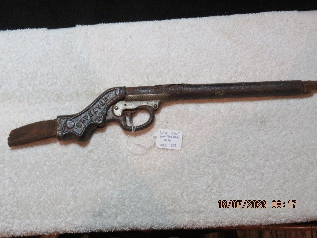 Daisy BB Gun Cast Iron Repeater – Barrel,.Grip Frame, and Trigger Assembly 1897