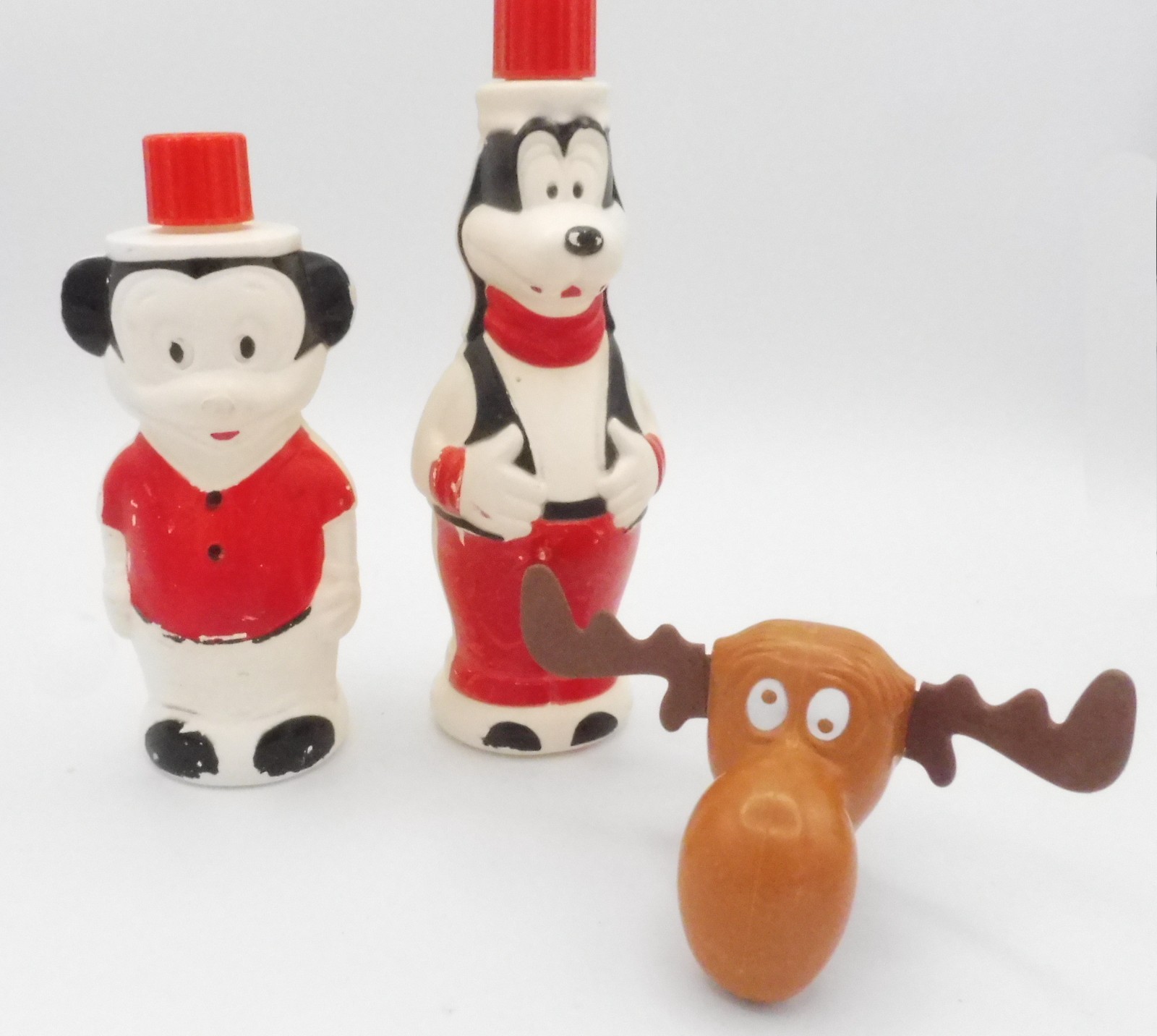 Vintage 1960s Soakys – Mickey Goofy Bullwinkle (head only) – Colgate Palmolive