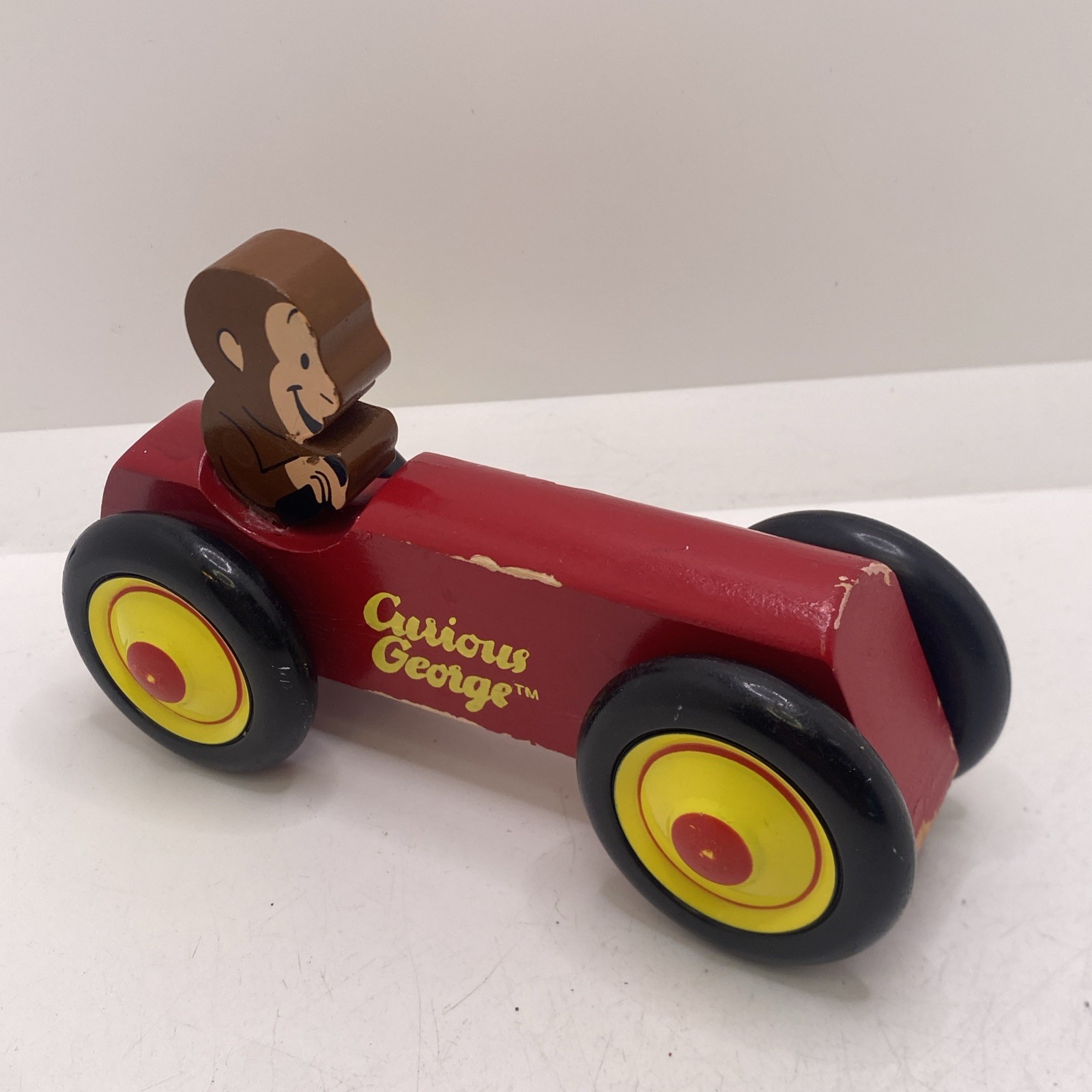 Vintage Curious George Schylling Toy Car